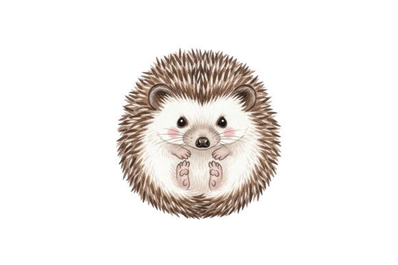 Download Charming Cartoon Hedgehog Illustration - Hedgehog illustration Collection