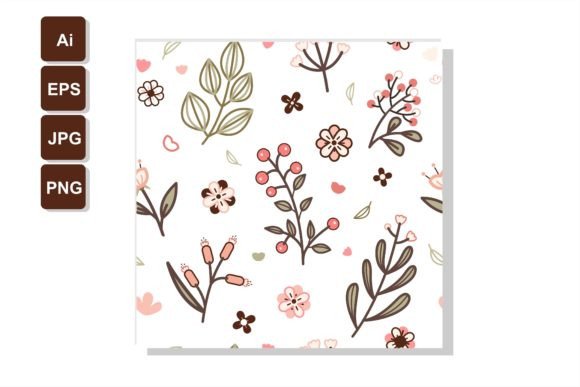 Download Cute Cherries &amp; Flowers Seamless Pattern - Cute cherries Collection