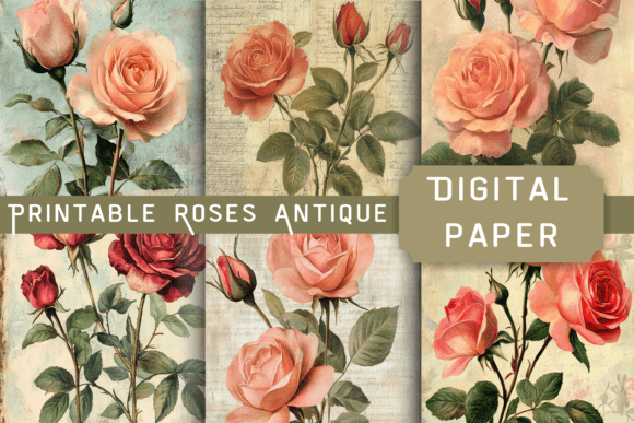 Download Printable Roses Antique - Premium Resources