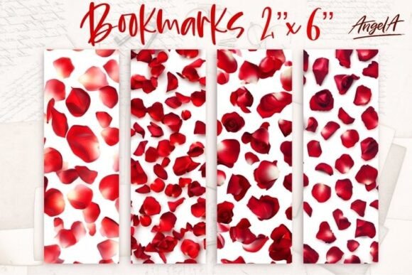 Download Floral Bookmark Printable, Roses Petals, - Premium Resources
