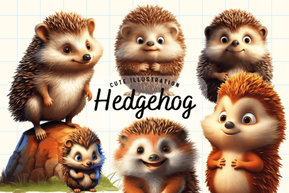 Download Cute Hedgehog Illustration - Hedgehog illustration Collection