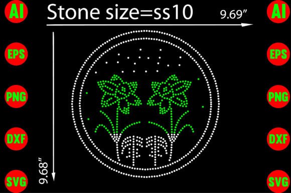 Download Flowers Rhinestone Templates Design - Premium Bundle